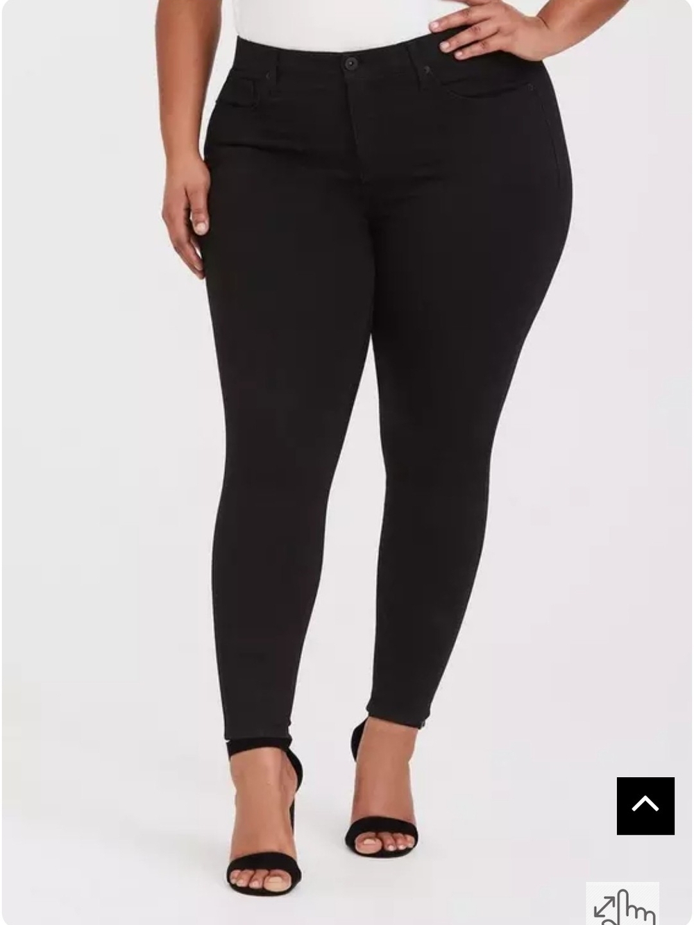 NWT Torrid Sky High Skinny Jean - Premium Stretch Black Size 18 SHORT